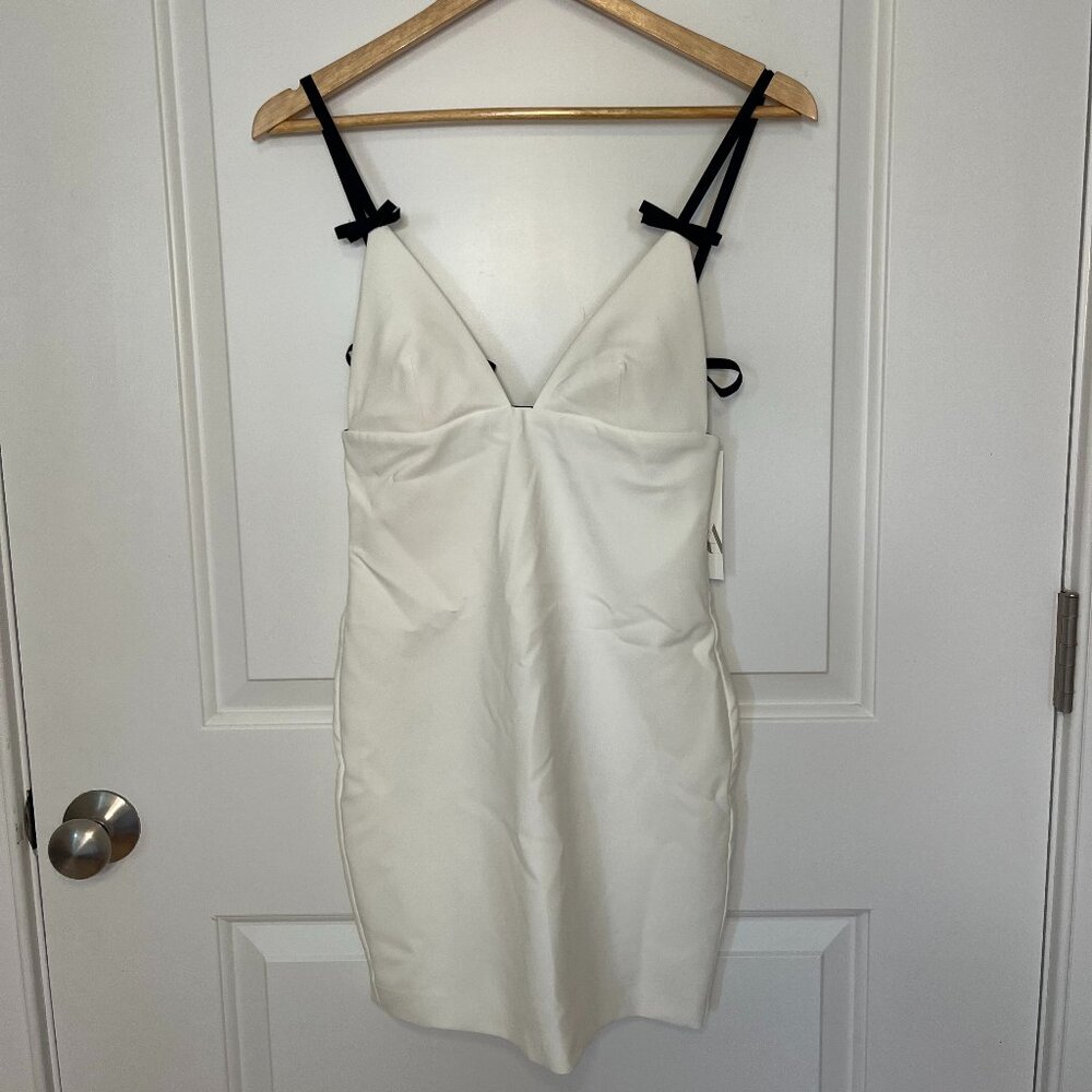 Zara Mini White Dress with Bows